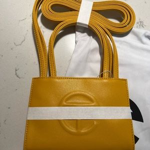 Mustard Small Telfar Shopping Bag